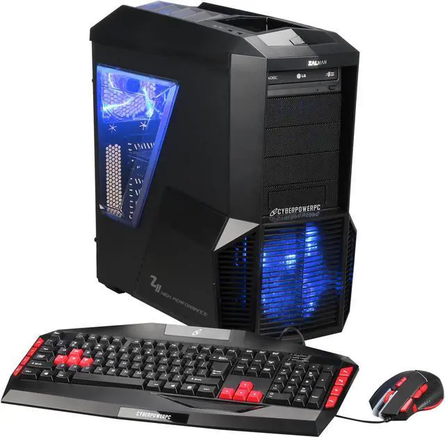 Main image of CyberpowerPC Desktop Computer Gamer Ultra 2221 AMD FX-Series FX-6300 8GB DDR3 1TB HDD 120GB SSD AMD Radeon R9 380 4GB Windows 10 Home 64-bit
