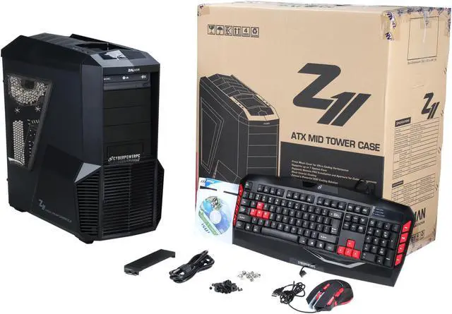 Alt view image 10 of 10 - CyberpowerPC Desktop Computer Gamer Ultra 2221 AMD FX-Series FX-6300 8GB DDR3 1TB HDD 120GB SSD AMD Radeon R9 380 4GB Windows 10 Home 64-bit