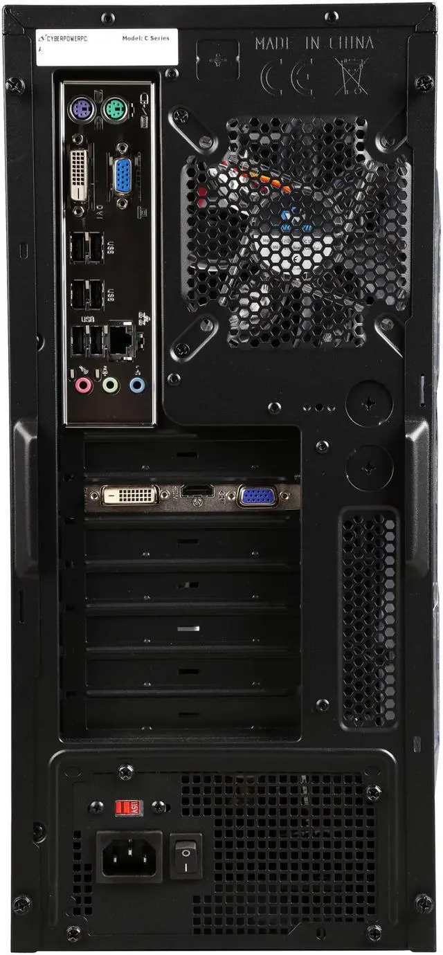 Alt view image 9 of 10 - CyberpowerPC Desktop Computer Gamer Ultra 2098-W10 AMD FX-Series FX-4300 8GB DDR3 500GB HDD AMD Radeon R7 240 2 GB Windows 10 Home 64-bit