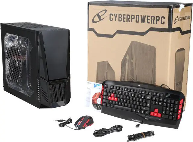 Alt view image 10 of 10 - CyberpowerPC Desktop Computer Gamer Ultra 2098-W10 AMD FX-Series FX-4300 8GB DDR3 500GB HDD AMD Radeon R7 240 2 GB Windows 10 Home 64-bit