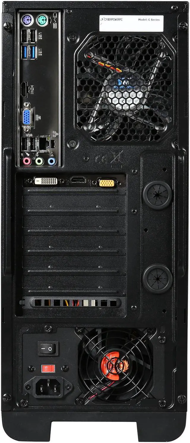 Alt view image 8 of 9 - CyberpowerPC Desktop Computer Gamer Xtreme H881 Intel Core i7 4790 (3.6GHz) 8GB DDR3 1TB HDD NVIDIA GeForce GTX 750 1GB Windows 10 Home 64-Bit