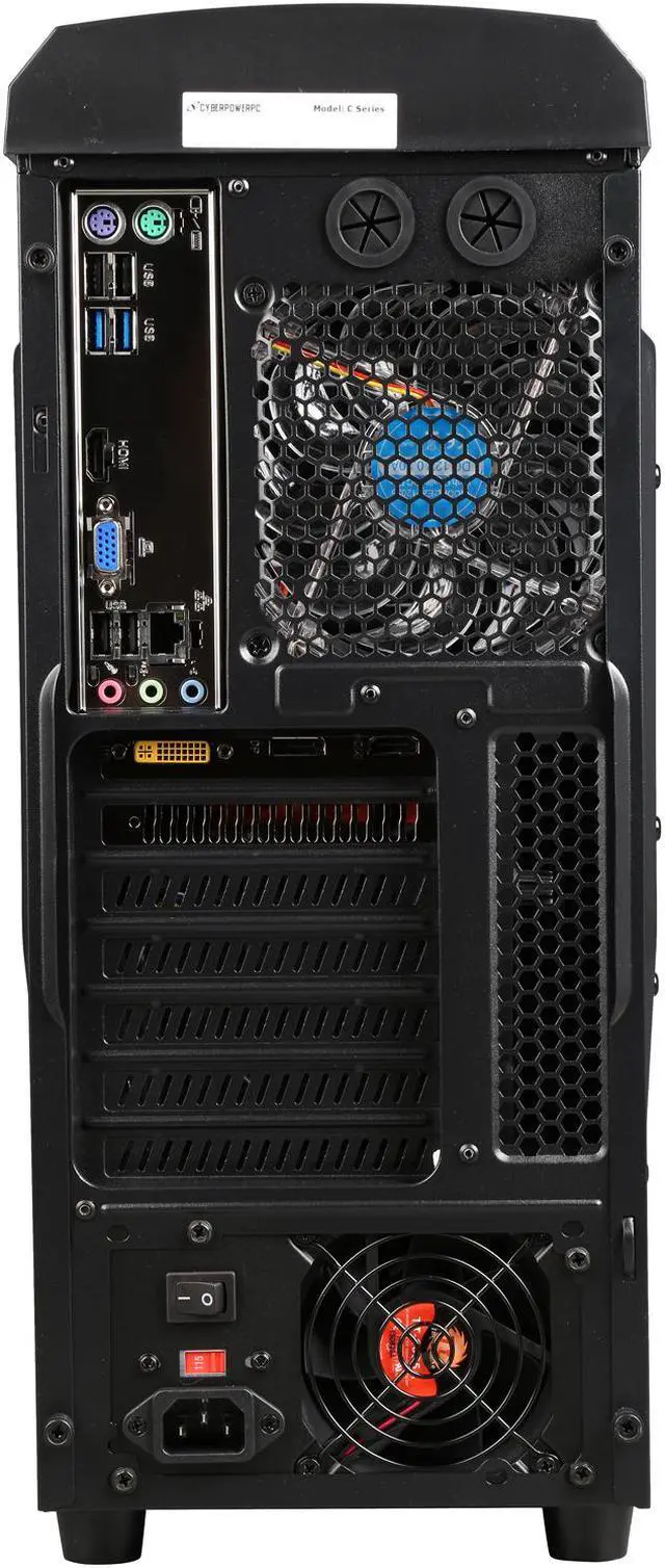 Alt view image 9 of 10 - CyberpowerPC Desktop Computer Stealth Rogue 256 Intel Core i5 4590 (3.30GHz) 8GB DDR3 1TB HDD NVIDIA GeForce GTX 750 Ti 2GB Windows 10 Home 64-Bit