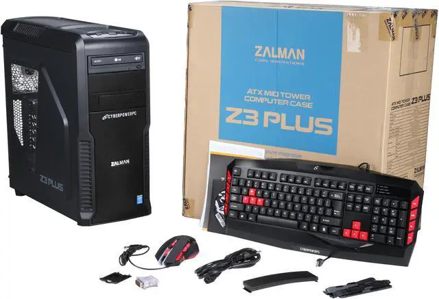 Alt view image 10 of 10 - CyberpowerPC Desktop Computer Stealth Rogue 256 Intel Core i5 4590 (3.30GHz) 8GB DDR3 1TB HDD NVIDIA GeForce GTX 750 Ti 2GB Windows 10 Home 64-Bit