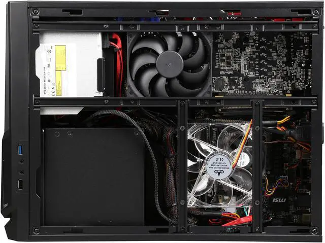 Alt view image 6 of 9 - CyberpowerPC Desktop Computer Zeus Mini A356 A10-Series APU A10-7700K (3.5GHz) 8GB DDR3 2TB HDD NVIDIA GeForce GTX 970 4GB Windows 10 Home 64-Bit