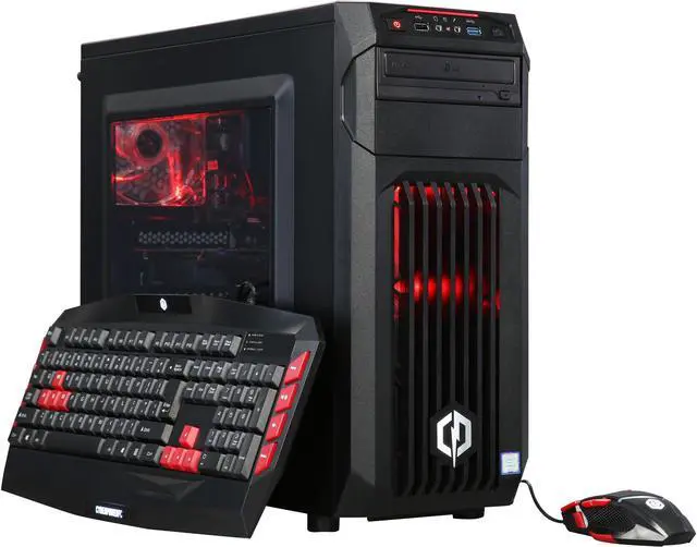 Main image of CyberpowerPC Desktop Computer Gamer Xtreme S101 Intel Core i5-6600K 8GB DDR4 1TB HDD NVIDIA GeForce GTX 1050 2 GB Windows 10 Home 64-Bit