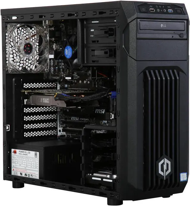 Alt view image 8 of 9 - CyberpowerPC Desktop Computer Gamer Xtreme S101 Intel Core i5-6600K 8GB DDR4 1TB HDD NVIDIA GeForce GTX 1050 2 GB Windows 10 Home 64-Bit