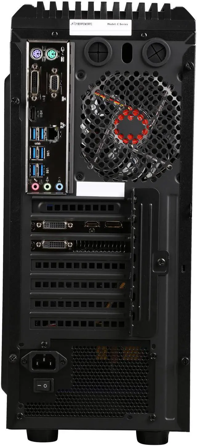 Alt view image 8 of 9 - CyberpowerPC Desktop Computer Stealth Ronin S10 Intel Core i5-6600K 16GB DDR4 1TB HDD NVIDIA GeForce GTX 960 4GB Windows 10 Home 64-Bit