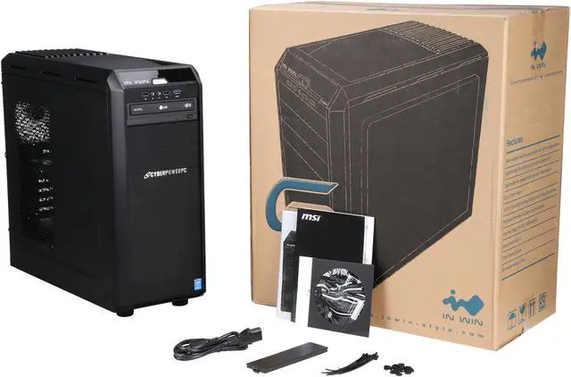 Alt view image 9 of 9 - CyberpowerPC Desktop Computer Stealth Ronin S10 Intel Core i5-6600K 16GB DDR4 1TB HDD NVIDIA GeForce GTX 960 4GB Windows 10 Home 64-Bit