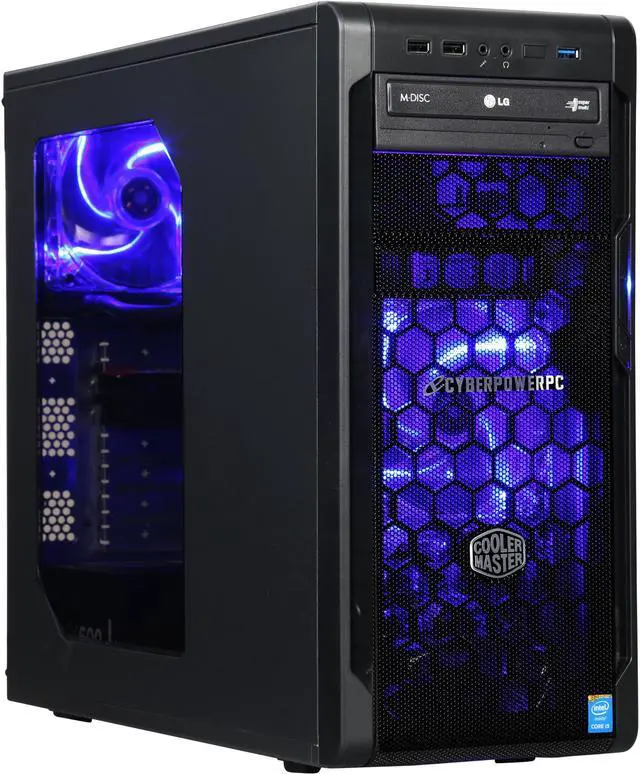 Main image of CyberpowerPC Desktop Computer Stealth Raider S10LQ Intel Core i5-6600K 16GB DDR4 2TB HDD NVIDIA GeForce GTX 980 4GB Windows 10 Home 64-Bit
