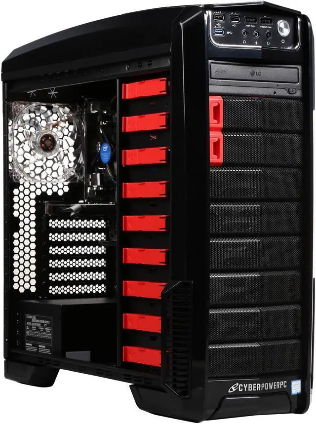 Alt view image 7 of 10 - CyberpowerPC Desktop Computer Gamer Xtreme S100 Intel Core i5 6500 (3.20 GHz) 4 GB DDR4 1 TB HDD NVIDIA Geforce GT 720 1 GB Windows 10 Home 64-Bit