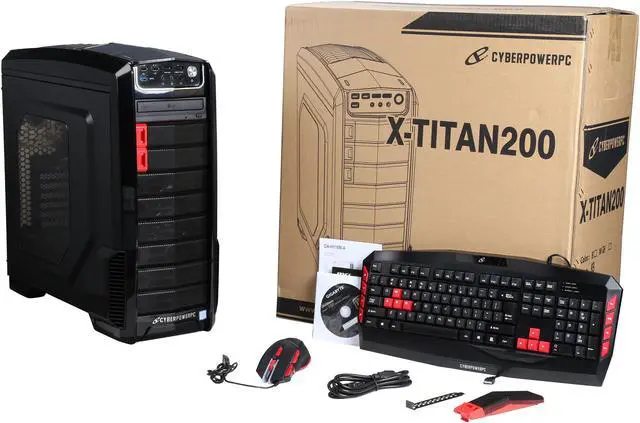 Alt view image 10 of 10 - CyberpowerPC Desktop Computer Gamer Xtreme S100 Intel Core i5 6500 (3.20 GHz) 4 GB DDR4 1 TB HDD NVIDIA Geforce GT 720 1 GB Windows 10 Home 64-Bit
