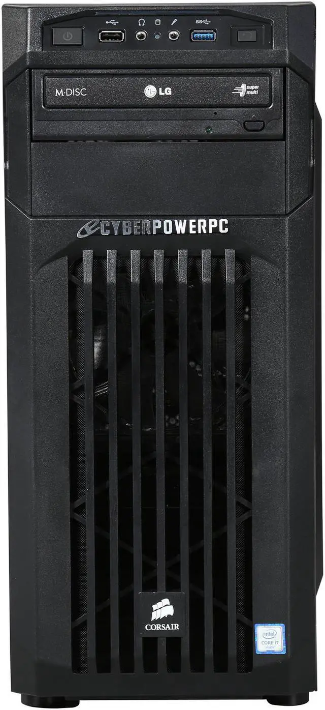 Alt view image 2 of 9 - CyberpowerPC Desktop Computer Gamer Xtreme S302 Intel Core i7 6700K (4.00 GHz) 8 GB DDR4 2 TB HDD 250 GB SSD AMD Radeon R9 380 4 GB Windows 10 Home 64-Bit