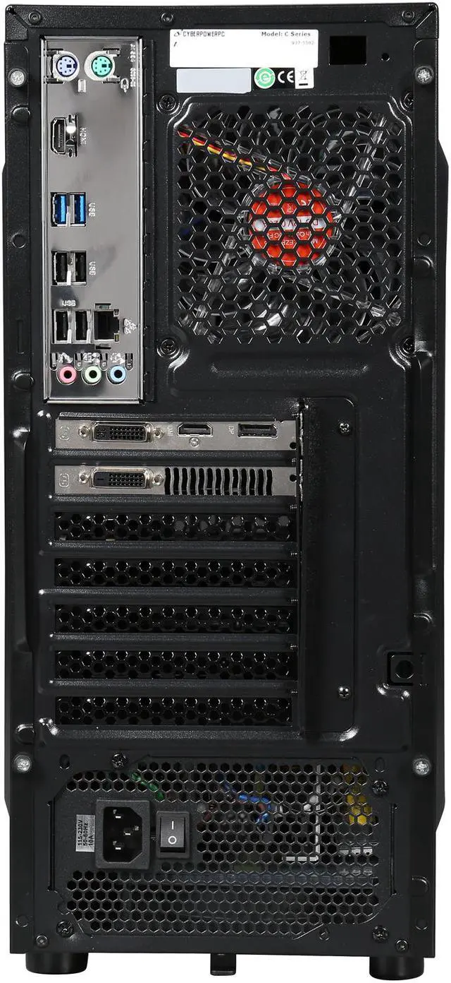 Alt view image 8 of 9 - CyberpowerPC Desktop Computer Gamer Xtreme S302 Intel Core i7 6700K (4.00 GHz) 8 GB DDR4 2 TB HDD 250 GB SSD AMD Radeon R9 380 4 GB Windows 10 Home 64-Bit