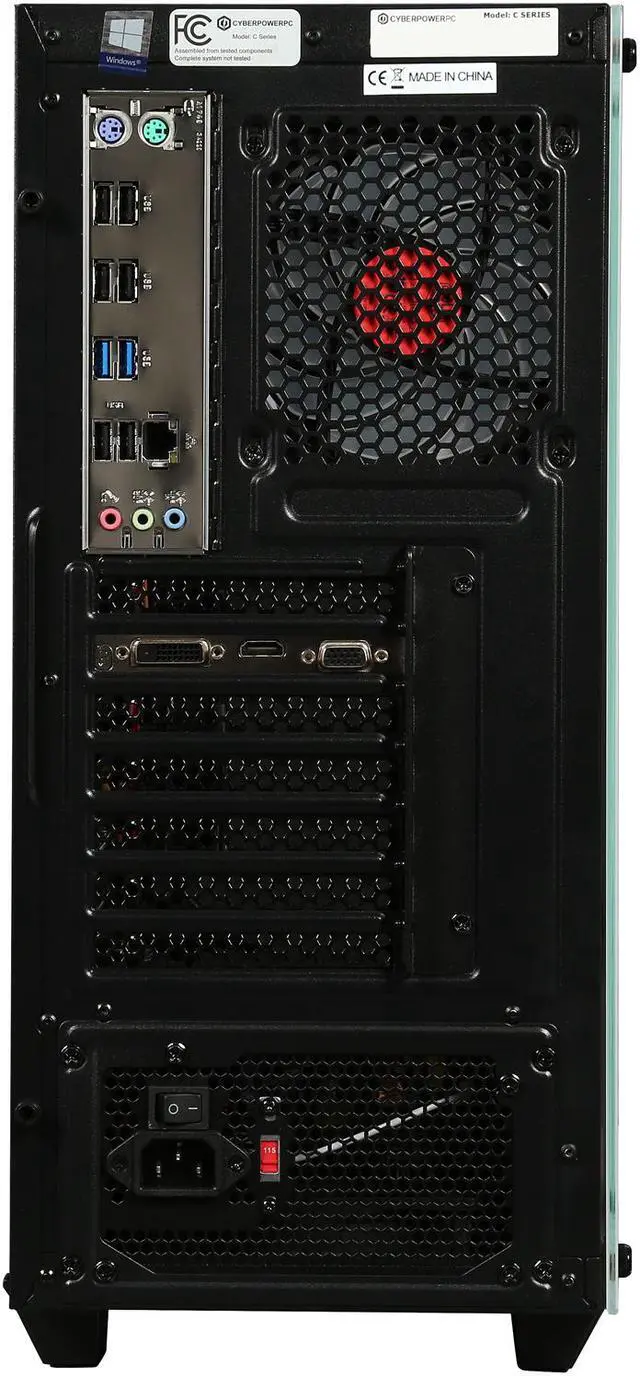 Alt view image 5 of 10 - CyberpowerPC Desktop Computer Gamer Ultra 2229 AMD FX-Series FX-6300 (3.50 GHz) 4 GB DDR3 1 TB HDD AMD Radeon R7 240 2 GB Windows 10 Home 64-Bit