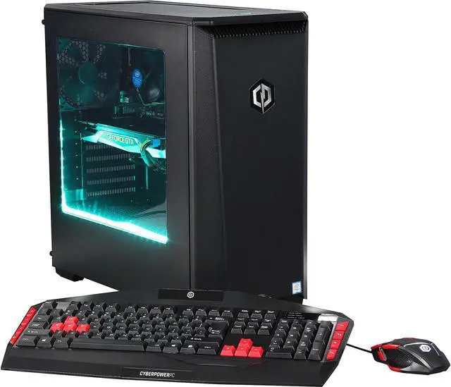 Main image of CyberpowerPC Desktop PC Panzer 5000 Intel Core i5-6600K 16GB DDR4 3TB HDD NVIDIA GeForce GTX 1070 8 GB Windows 10 Home 64-Bit
