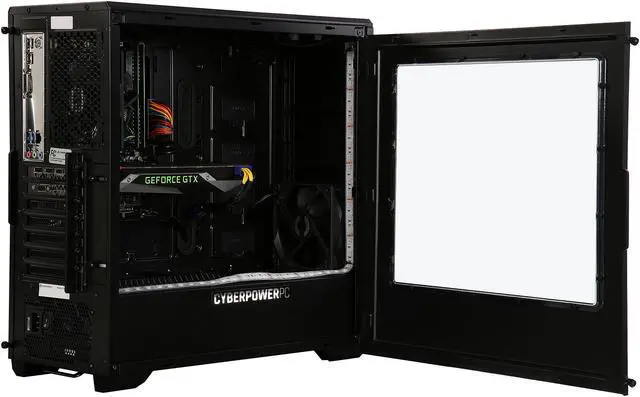 Alt view image 5 of 10 - CyberpowerPC Desktop PC Panzer 5000 Intel Core i5-6600K 16GB DDR4 3TB HDD NVIDIA GeForce GTX 1070 8 GB Windows 10 Home 64-Bit