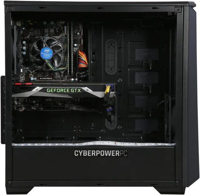 Alt view image 6 of 10 - CyberpowerPC Desktop PC Panzer 5000 Intel Core i5-6600K 16GB DDR4 3TB HDD NVIDIA GeForce GTX 1070 8 GB Windows 10 Home 64-Bit