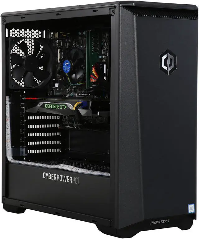 Alt view image 7 of 10 - CyberpowerPC Desktop PC Panzer 5000 Intel Core i5-6600K 16GB DDR4 3TB HDD NVIDIA GeForce GTX 1070 8 GB Windows 10 Home 64-Bit