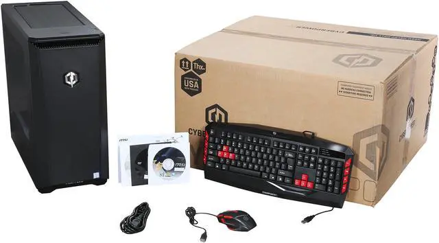 Alt view image 10 of 10 - CyberpowerPC Desktop PC Panzer 5000 Intel Core i5-6600K 16GB DDR4 3TB HDD NVIDIA GeForce GTX 1070 8 GB Windows 10 Home 64-Bit