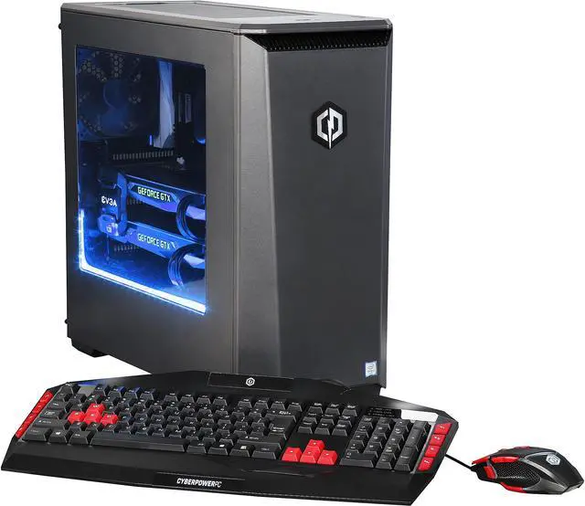 Main image of CyberpowerPC Desktop Computer Panzer VR XL 3000 Intel Core i7-6950X 32GB DDR4 4TB HDD 480GB SSD GeForce GTX 1080