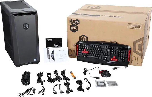 Alt view image 10 of 10 - CyberpowerPC Desktop Computer Panzer VR XL 3000 Intel Core i7-6950X 32GB DDR4 4TB HDD 480GB SSD GeForce GTX 1080