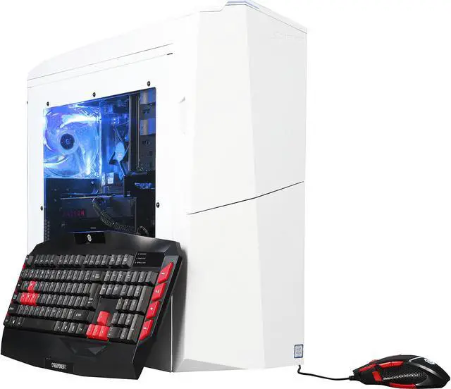 Main image of CyberpowerPC Desktop Computer Gamer Xtreme S146 Intel Core i5-6600K 8GB DDR4 2TB HDD 120GB SSD AMD Radeon RX 480 Windows 10 Home 64-Bit