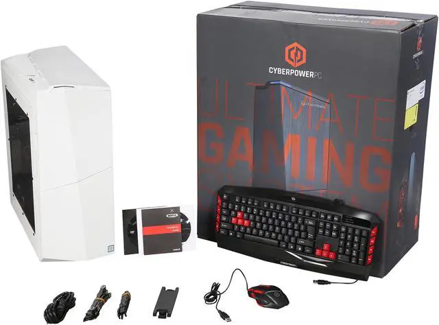 Alt view image 10 of 10 - CyberpowerPC Desktop Computer Gamer Xtreme S146 Intel Core i5-6600K 8GB DDR4 2TB HDD 120GB SSD AMD Radeon RX 480 Windows 10 Home 64-Bit