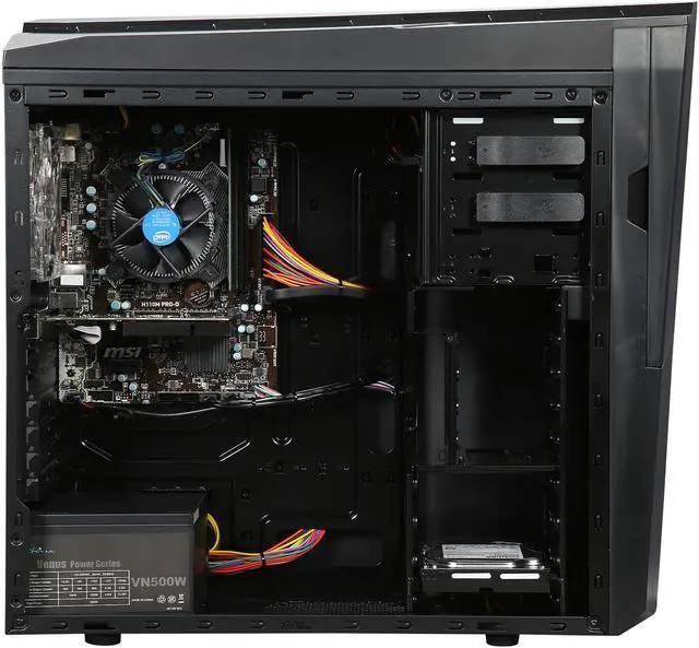 Alt view image 6 of 10 - CyberpowerPC Desktop Computer Gamer Xtreme S136 Intel Core i5-6402P 4GB DDR4 1TB HDD AMD Radeon R7 240 Windows 10 Home 64-Bit