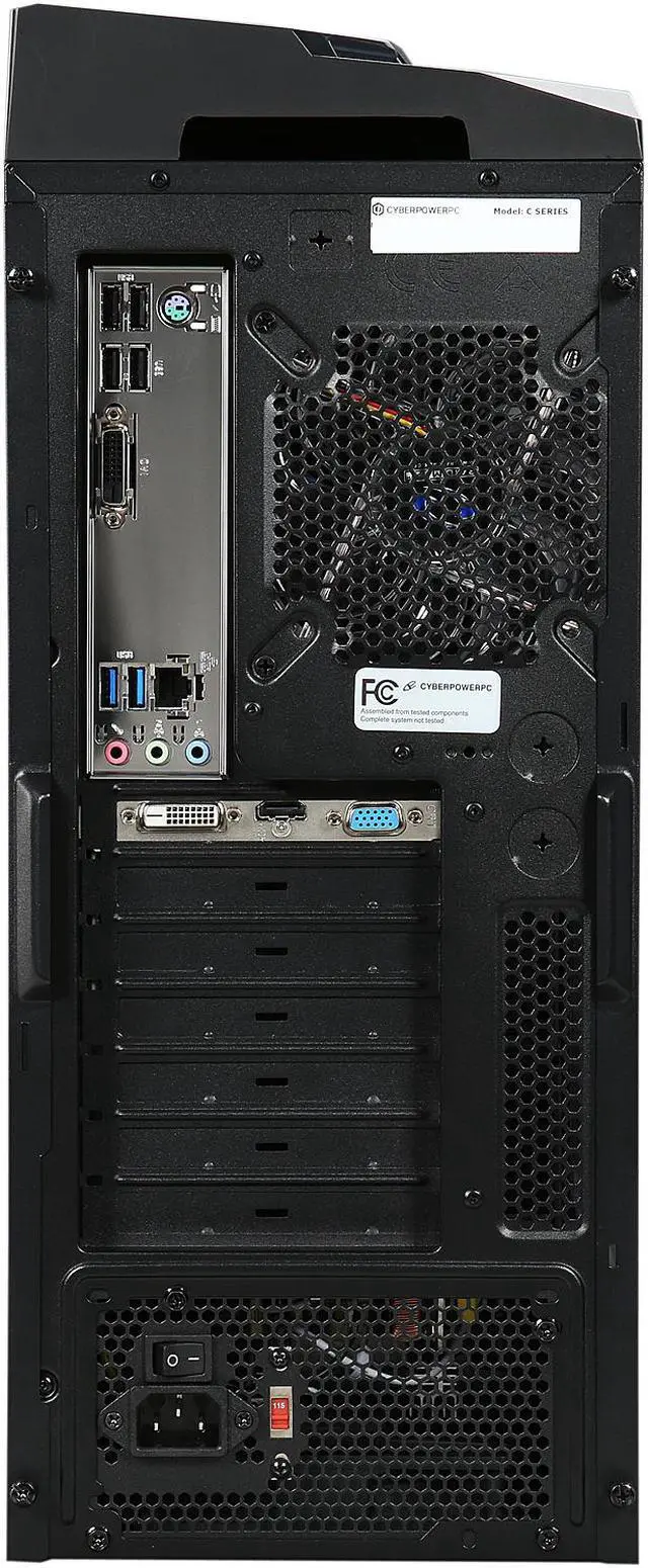 Alt view image 9 of 10 - CyberpowerPC Desktop Computer Gamer Xtreme S136 Intel Core i5-6402P 4GB DDR4 1TB HDD AMD Radeon R7 240 Windows 10 Home 64-Bit