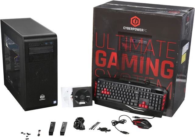 Cyberpowerpc Radeon Rx 480 CyberpowerPC Desktop Computer Gamer Xtreme S207 Intel Core i7-6700 16GB ...