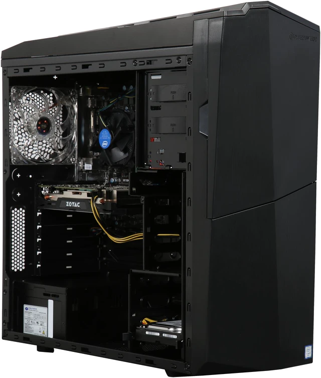 Alt view image 7 of 10 - CyberpowerPC Desktop PC GXS111 Intel Core i5-6402P 8GB DDR4 1TB HDD GeForce GTX 1060 Windows 10 Home 64-Bit
