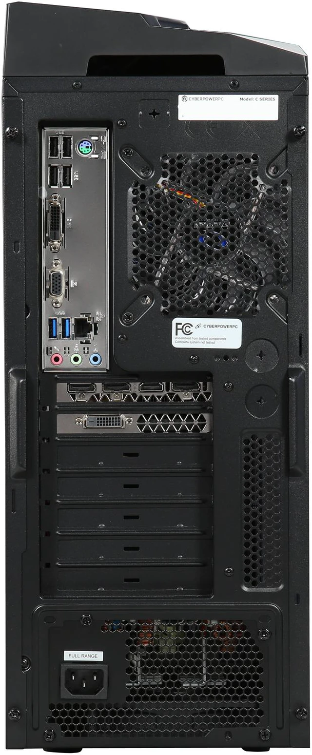 Alt view image 9 of 10 - CyberpowerPC Desktop PC GXS111 Intel Core i5-6402P 8GB DDR4 1TB HDD GeForce GTX 1060 Windows 10 Home 64-Bit