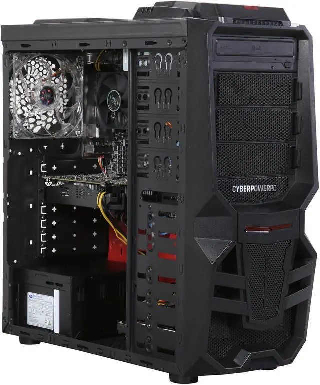 Alt view image 7 of 10 - CyberpowerPC Desktop Computer Gamer Ultra 2237 AMD FX-Series FX-6300 8GB DDR3 1TB HDD 120GB SSD GeForce GTX 1060 Windows 10 Home 64-Bit