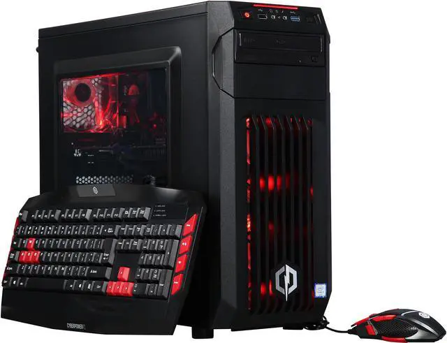 Main image of CyberpowerPC Desktop Computer Gamer Xtreme S216 Intel Core i7-6700K 8GB DDR4 1TB HDD 120GB SSD GeForce GTX 1060 Windows 10 Home 64-Bit