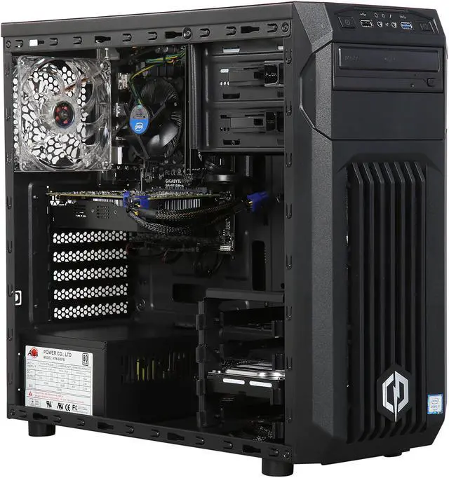 Alt view image 7 of 9 - CyberpowerPC Desktop Computer Gamer Xtreme S216 Intel Core i7-6700K 8GB DDR4 1TB HDD 120GB SSD GeForce GTX 1060 Windows 10 Home 64-Bit