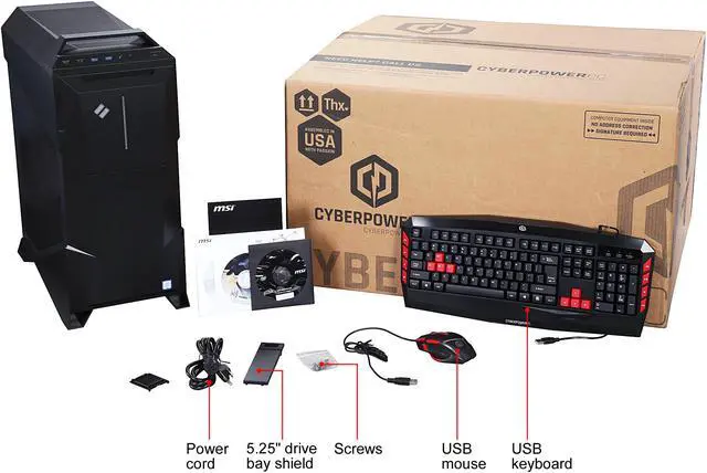 Alt view image 9 of 9 - CyberpowerPC Desktop Computer SYBER M VR200 Intel Core i5-6600K 8GB DDR4 1TB HDD 120GB SSD GeForce GTX 1060 Windows 10 Home 64-Bit
