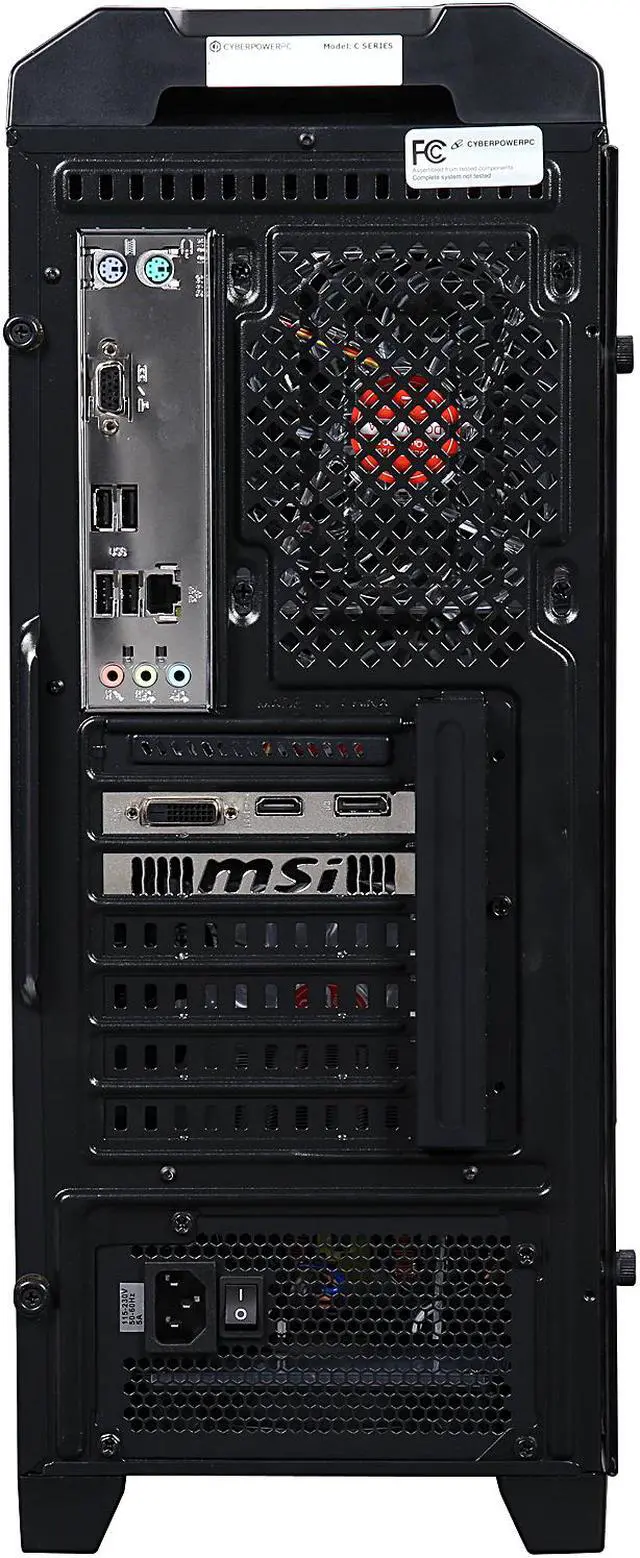 Alt view image 5 of 10 - CyberpowerPC Desktop Computer Gamer Ultra 2239 AMD FX-Series FX-6300 8GB DDR3 1TB HDD AMD Radeon RX 460 Windows 10 Home 64-Bit