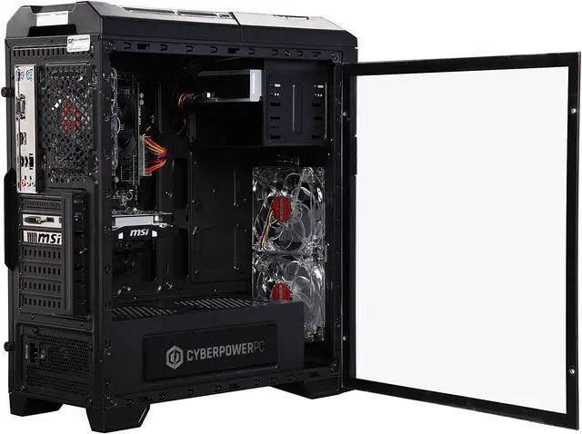 Alt view image 6 of 10 - CyberpowerPC Desktop Computer Gamer Ultra 2239 AMD FX-Series FX-6300 8GB DDR3 1TB HDD AMD Radeon RX 460 Windows 10 Home 64-Bit
