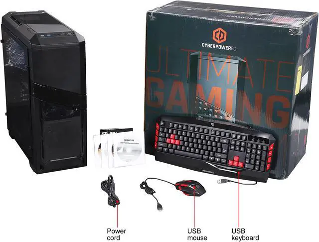 Alt view image 10 of 10 - CyberpowerPC Desktop Computer Gamer Ultra 2239 AMD FX-Series FX-6300 8GB DDR3 1TB HDD AMD Radeon RX 460 Windows 10 Home 64-Bit