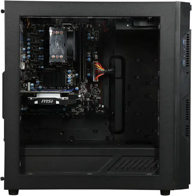 Alt view image 4 of 9 - CyberpowerPC Desktop Computer Gamer Ultra 2241 AMD FX-Series FX-8320 8GB DDR3 1TB HDD 120GB SSD GeForce GTX 1050 Ti Windows 10 Home 64-Bit
