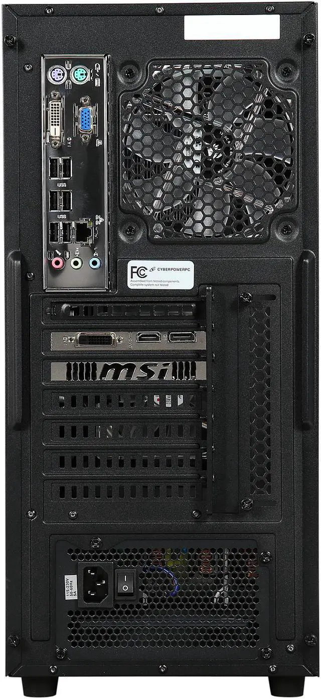 Alt view image 8 of 9 - CyberpowerPC Desktop Computer Gamer Ultra 2241 AMD FX-Series FX-8320 8GB DDR3 1TB HDD 120GB SSD GeForce GTX 1050 Ti Windows 10 Home 64-Bit