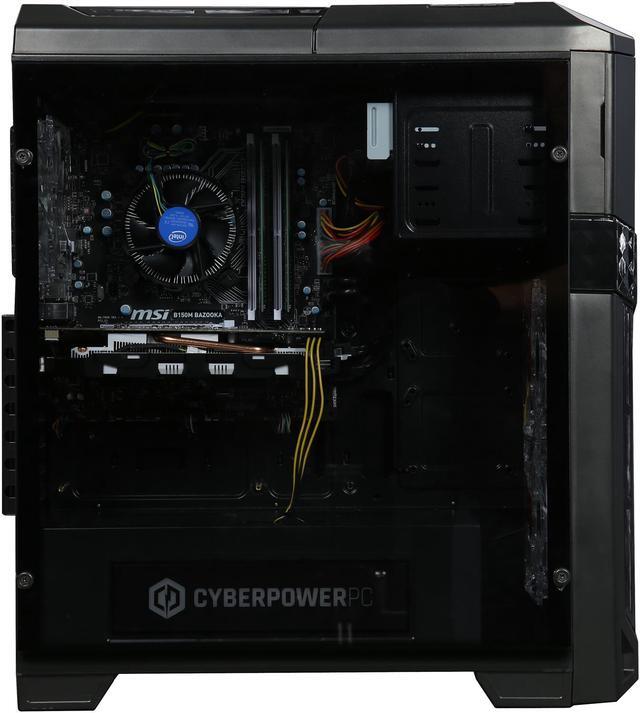 Alt view image 4 of 9 - CyberpowerPC Desktop PC Gamer Xtreme S156T Intel Core i5-7400 8GB DDR4 1TB HDD GeForce GTX 1060 Windows 10 Home 64-Bit