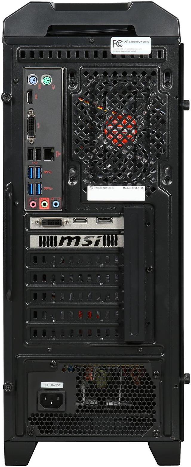 Alt view image 5 of 9 - CyberpowerPC Desktop PC Gamer Xtreme S156T Intel Core i5-7400 8GB DDR4 1TB HDD GeForce GTX 1060 Windows 10 Home 64-Bit