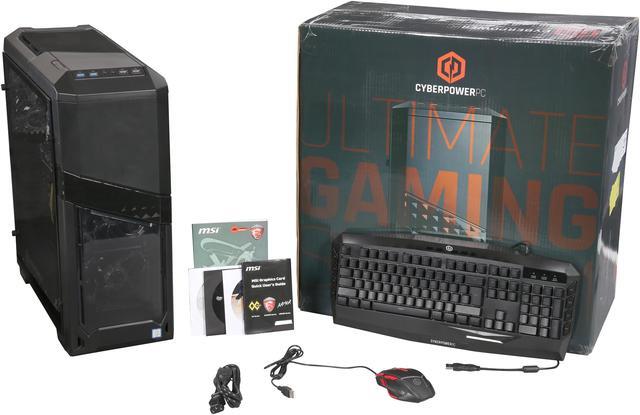 Alt view image 9 of 9 - CyberpowerPC Desktop PC Gamer Xtreme S156T Intel Core i5-7400 8GB DDR4 1TB HDD GeForce GTX 1060 Windows 10 Home 64-Bit