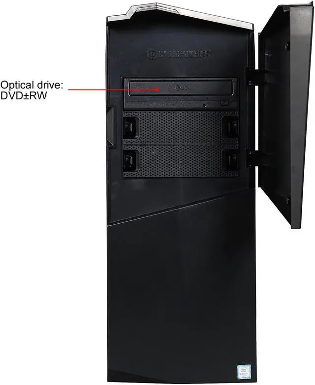 Alt view image 2 of 10 - CyberpowerPC Desktop Computer Gamer Xtreme S256T Intel Core i7-7700 8GB DDR4 1TB HDD GeForce GTX 1070 Windows 10 Home 64-Bit