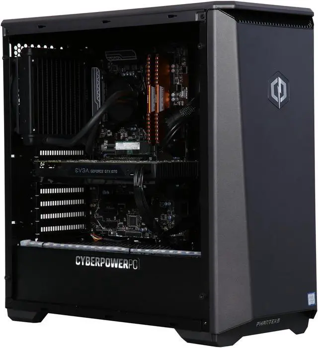 Alt view image 7 of 10 - CyberpowerPC Desktop PC Gamer Panzer VR PRO 2000TLQ Intel Core i7-7700K 16GB DDR4 2TB HDD 120GB SSD GeForce GTX 1070 Windows 10 Home 64-Bit