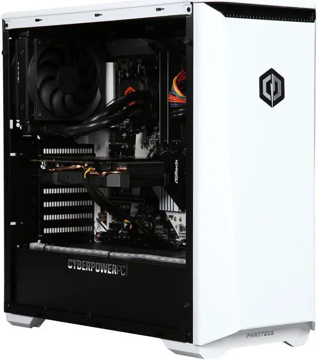 Alt view image 7 of 10 - CyberpowerPC Desktop Computer GM2006LQ AMD Ryzen 7 1800X 16GB DDR4 3TB HDD 480GB SSD GeForce GTX 1080 Windows 10 Home 64-Bit