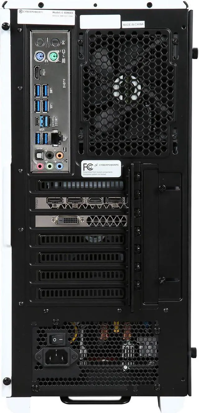 Alt view image 9 of 10 - CyberpowerPC Desktop Computer GM2006LQ AMD Ryzen 7 1800X 16GB DDR4 3TB HDD 480GB SSD GeForce GTX 1080 Windows 10 Home 64-Bit