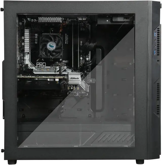 Alt view image 4 of 9 - CyberpowerPC Desktop PC Gamer Master 2010 AMD Ryzen 5 1400 8GB DDR4 GeForce GTX 1060 Windows 10 Home 64-Bit