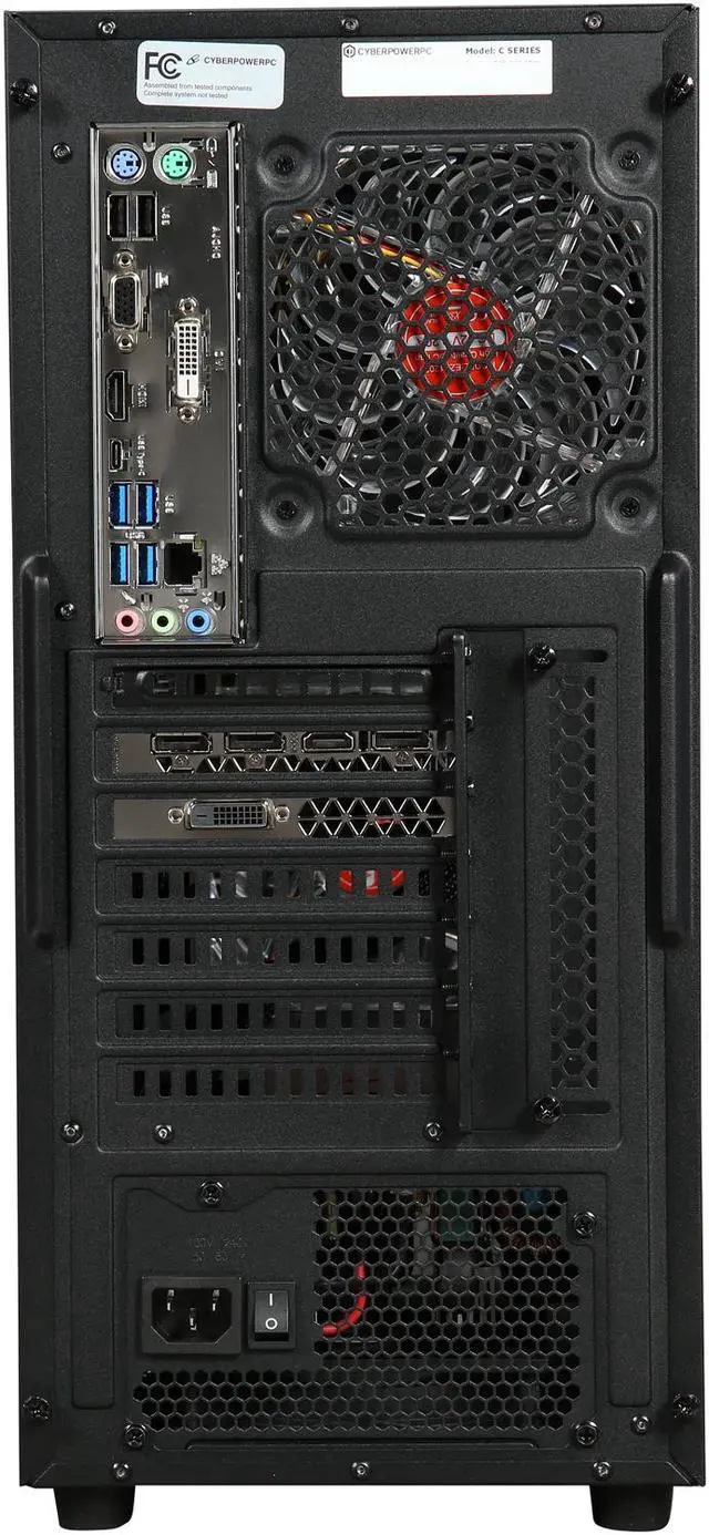 Alt view image 5 of 9 - CyberpowerPC Desktop PC Gamer Master 2010 AMD Ryzen 5 1400 8GB DDR4 GeForce GTX 1060 Windows 10 Home 64-Bit